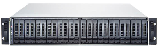 2U rack chassis for 24 2.5 inch drives