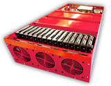 4U rack chassis for 45 3.5 inch drives